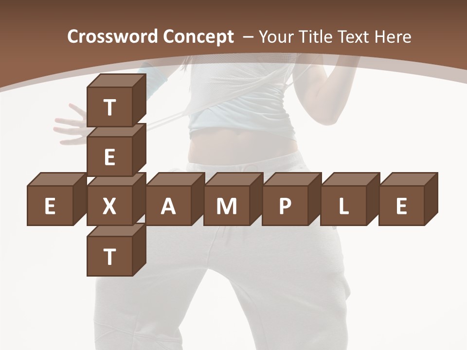 Art Stunt Woman PowerPoint Template