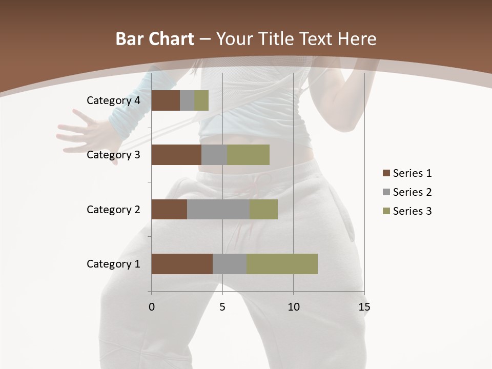 Art Stunt Woman PowerPoint Template