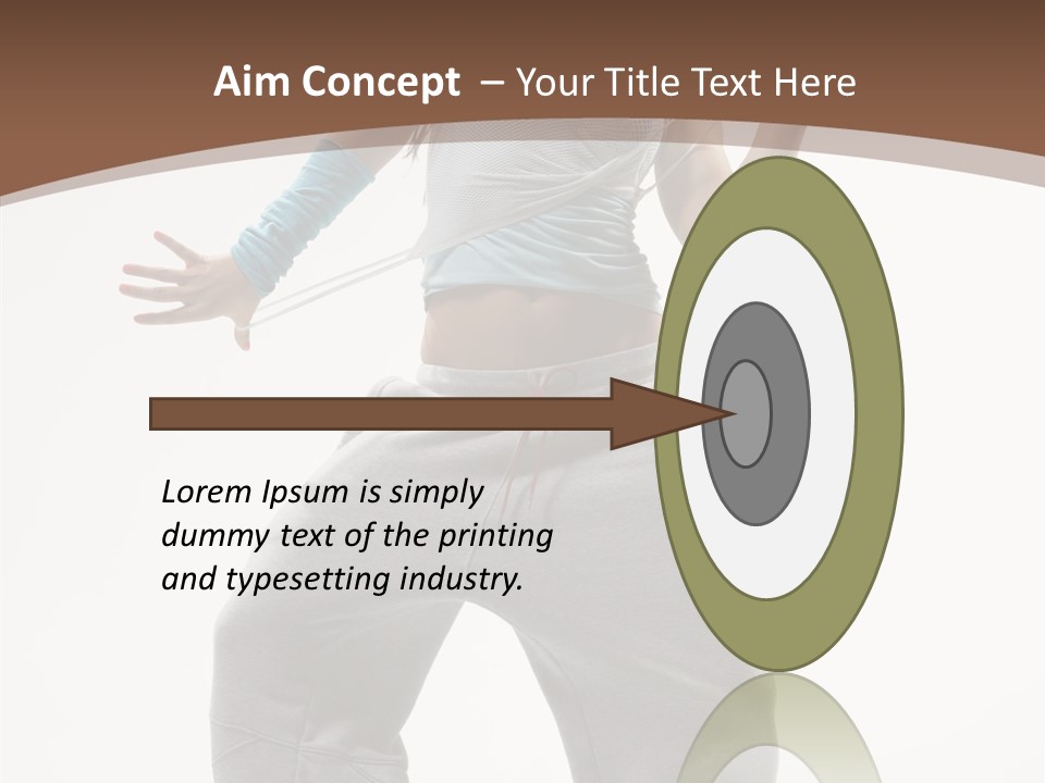 Art Stunt Woman PowerPoint Template