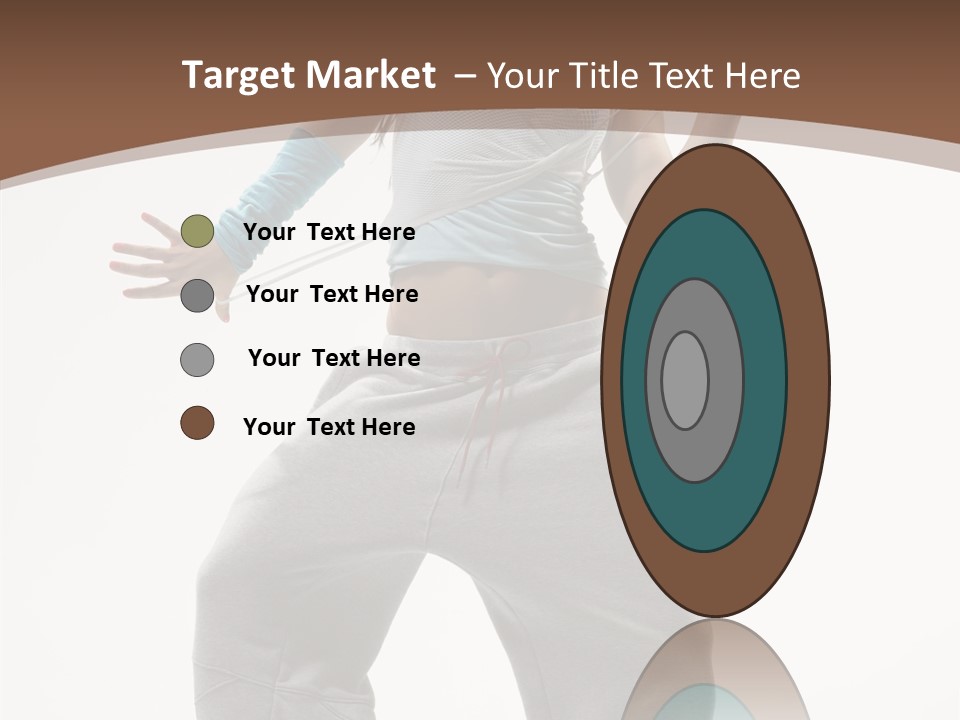 Art Stunt Woman PowerPoint Template