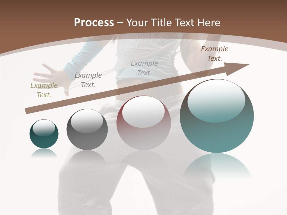 Art Stunt Woman PowerPoint Template