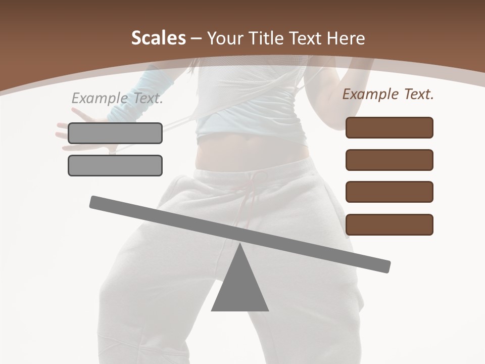 Art Stunt Woman PowerPoint Template