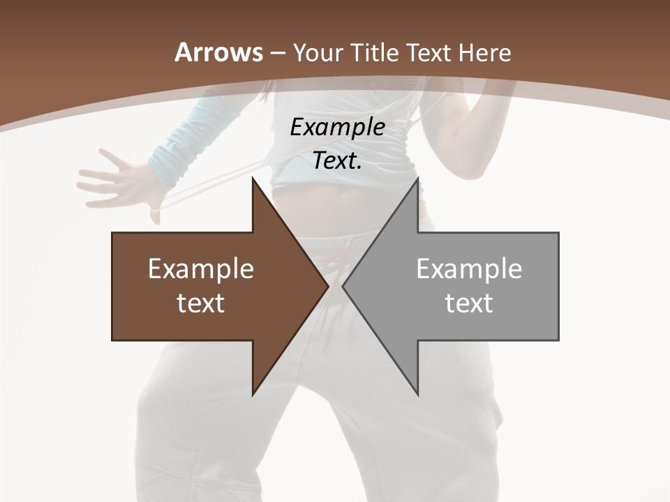 Art Stunt Woman PowerPoint Template