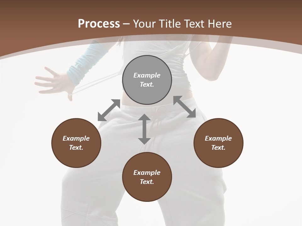 Art Stunt Woman PowerPoint Template