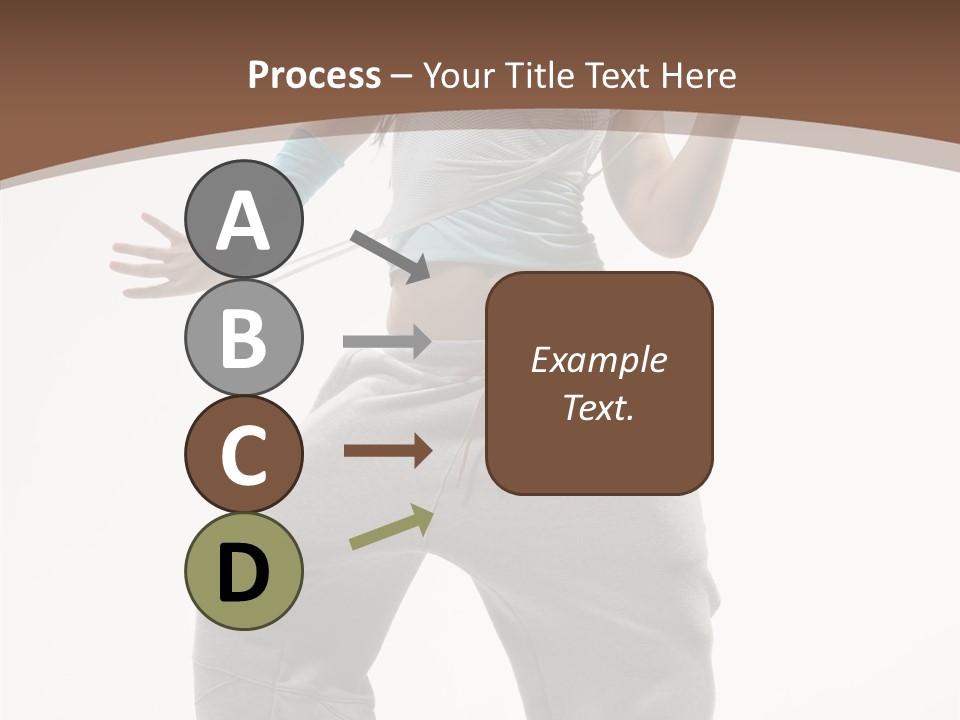 Art Stunt Woman PowerPoint Template