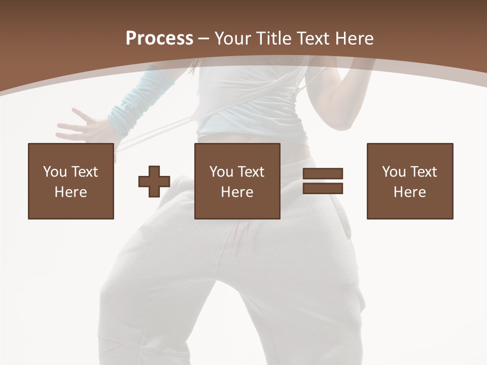 Art Stunt Woman PowerPoint Template