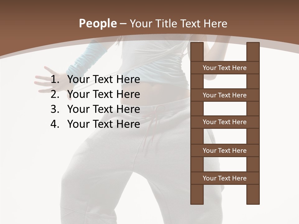 Art Stunt Woman PowerPoint Template