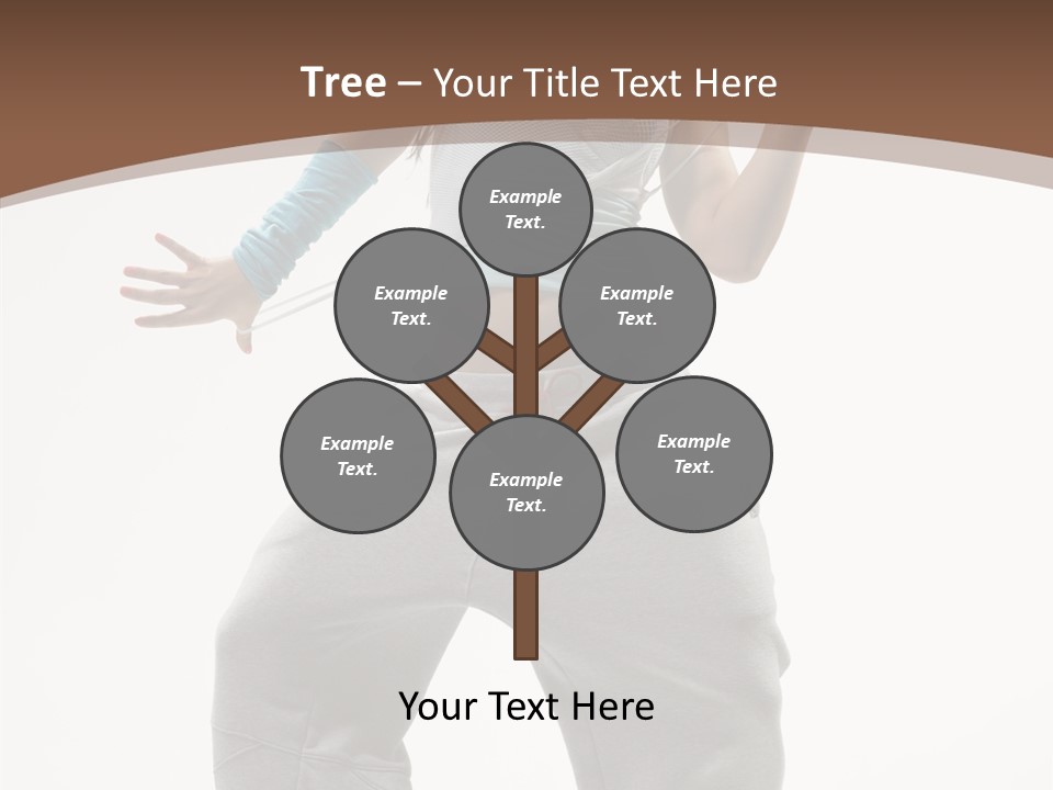 Art Stunt Woman PowerPoint Template