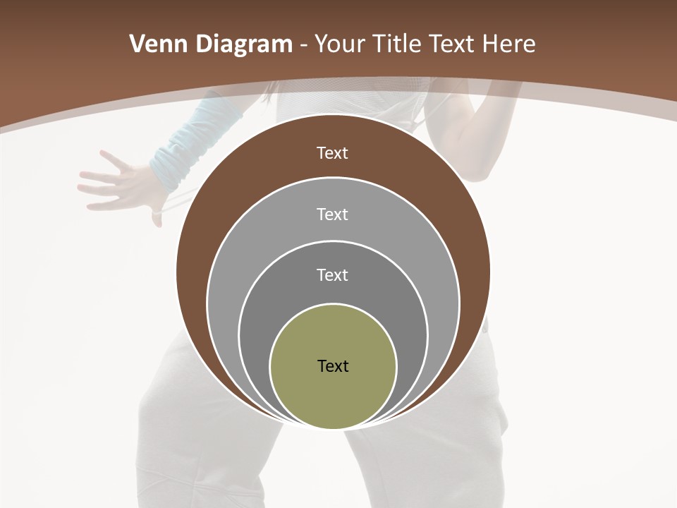 Art Stunt Woman PowerPoint Template