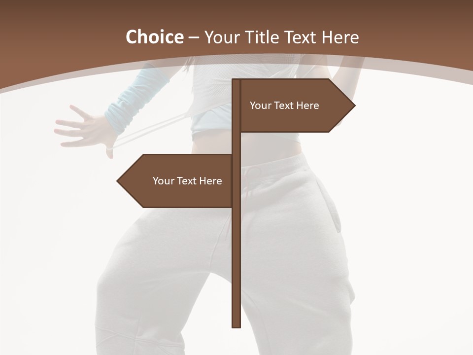 Art Stunt Woman PowerPoint Template