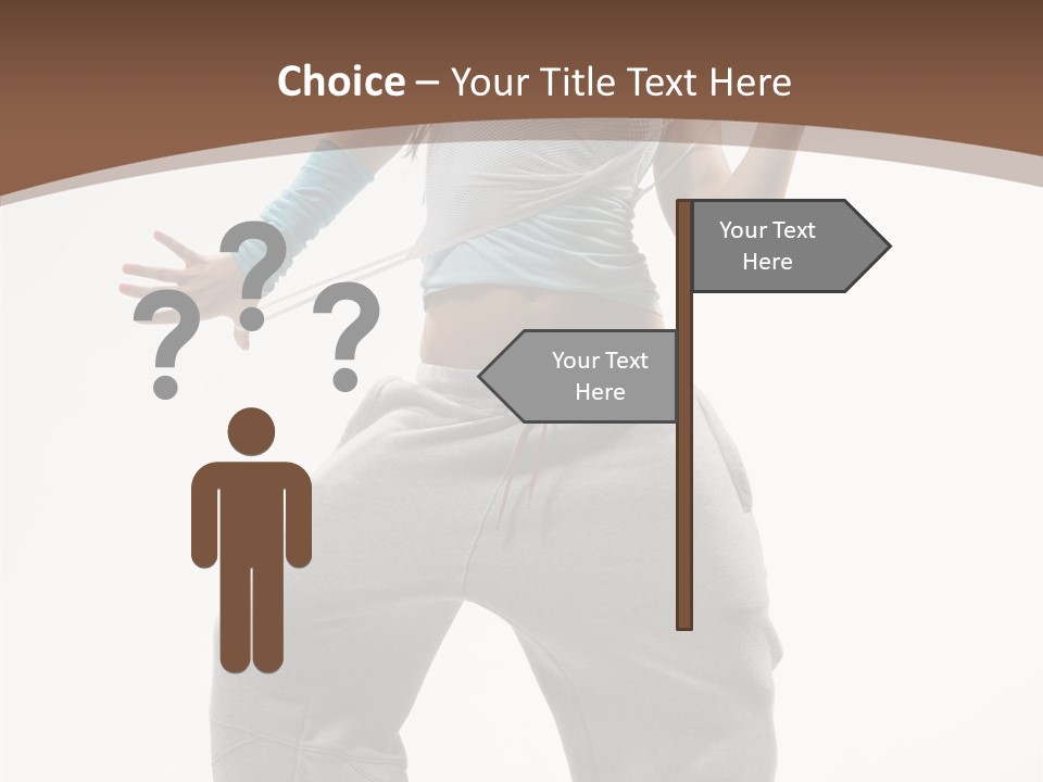 Art Stunt Woman PowerPoint Template