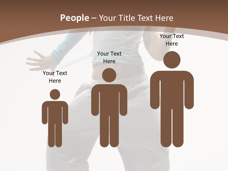 Art Stunt Woman PowerPoint Template