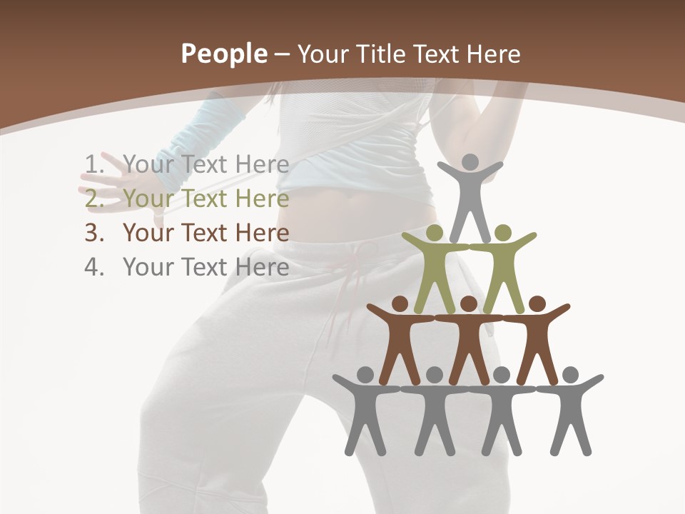 Art Stunt Woman PowerPoint Template