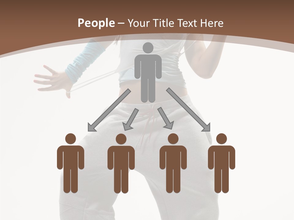 Art Stunt Woman PowerPoint Template