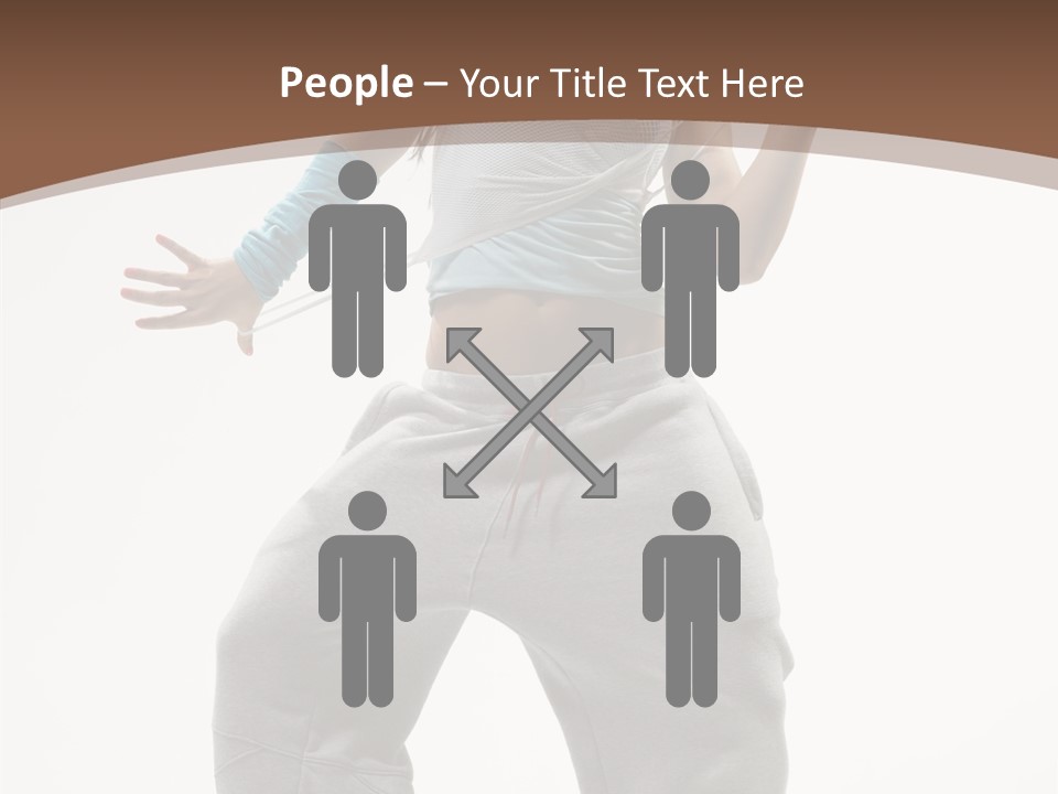 Art Stunt Woman PowerPoint Template