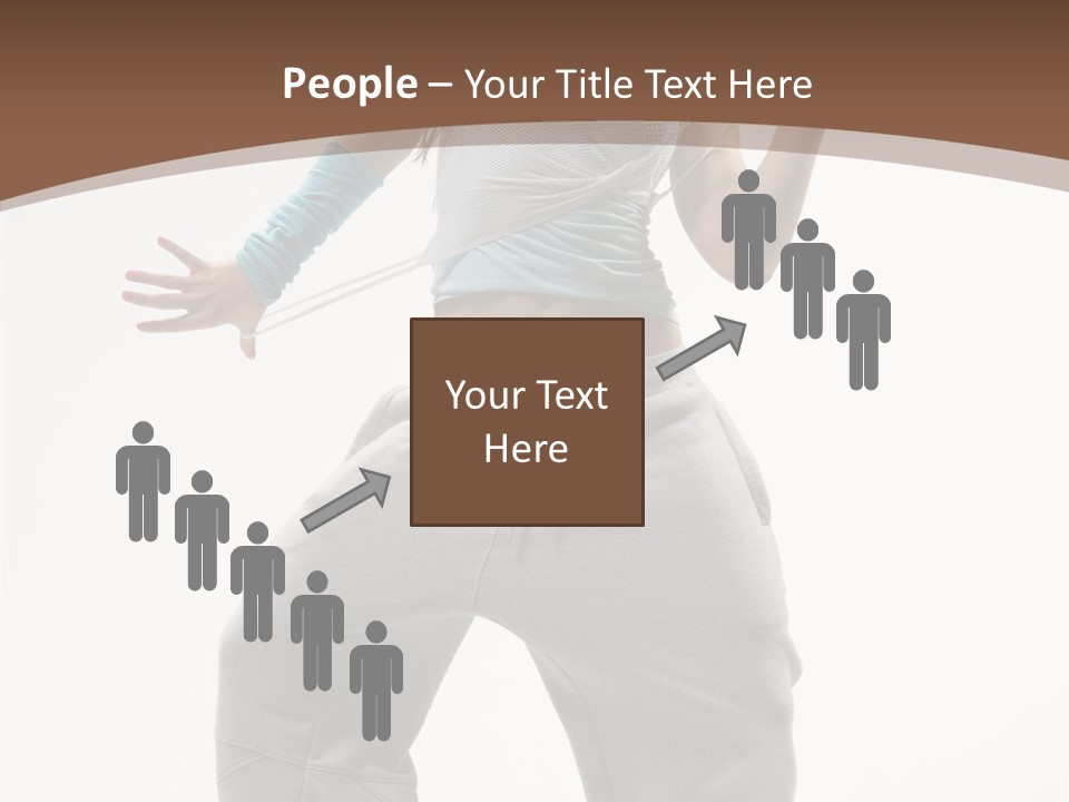 Art Stunt Woman PowerPoint Template