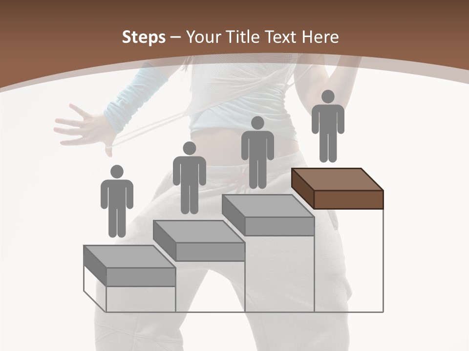 Art Stunt Woman PowerPoint Template