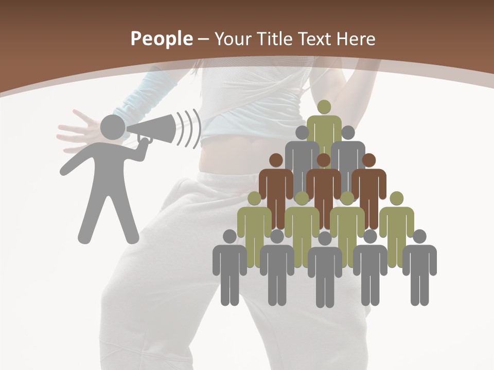 Art Stunt Woman PowerPoint Template