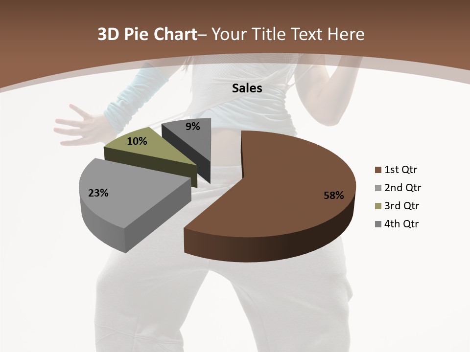 Art Stunt Woman PowerPoint Template