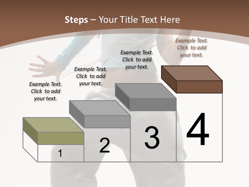 Art Stunt Woman PowerPoint Template