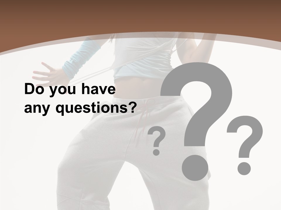 Art Stunt Woman PowerPoint Template