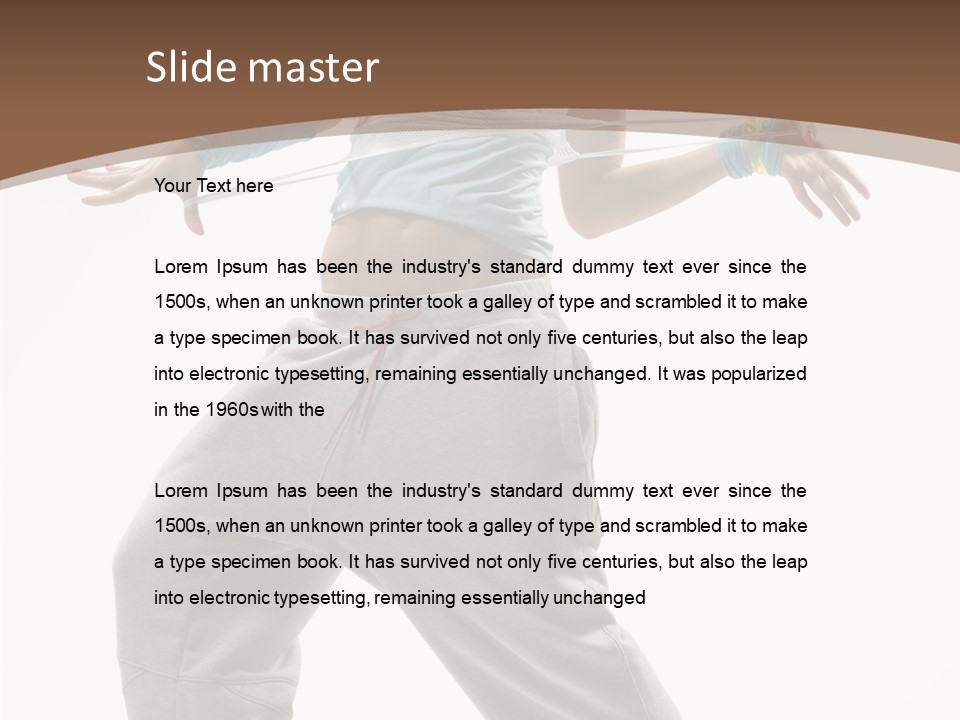 Fashion Stunt Artist PowerPoint Template