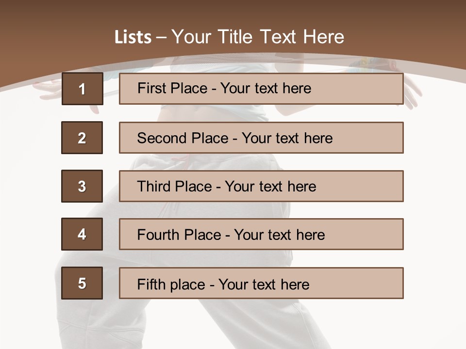 Fashion Stunt Artist PowerPoint Template