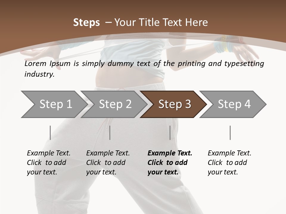 Fashion Stunt Artist PowerPoint Template