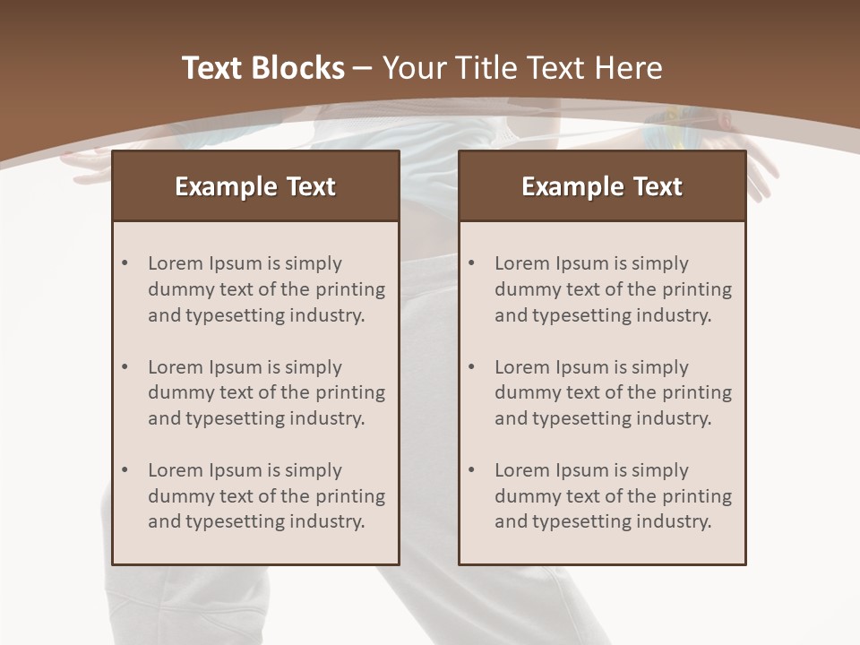 Fashion Stunt Artist PowerPoint Template
