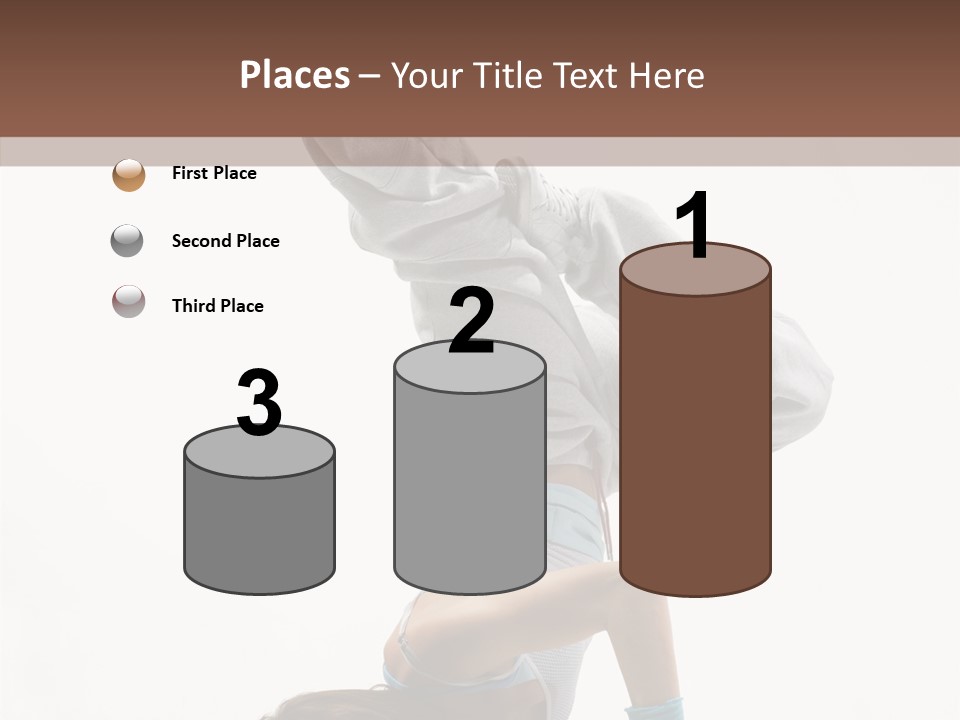 Aerobics Young Balance PowerPoint Template