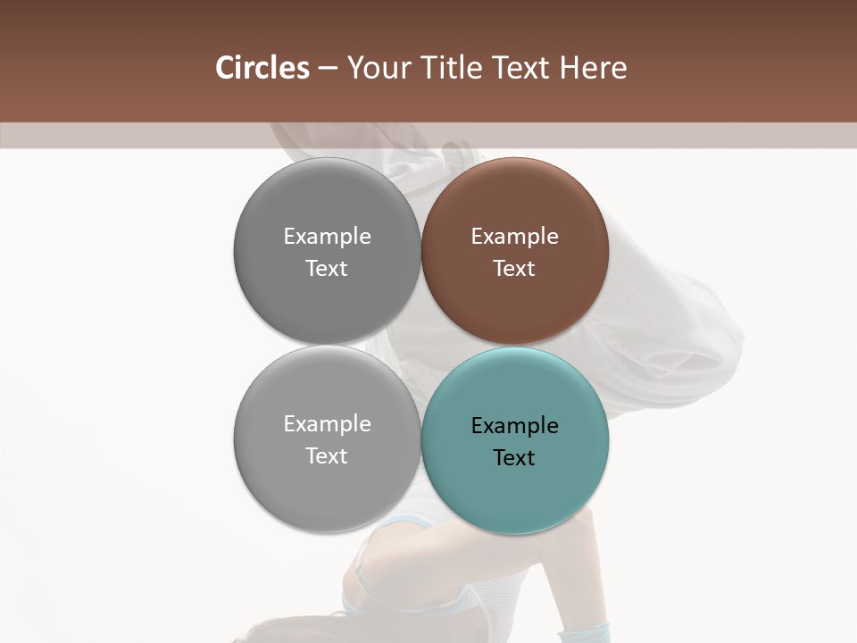 Aerobics Young Balance PowerPoint Template