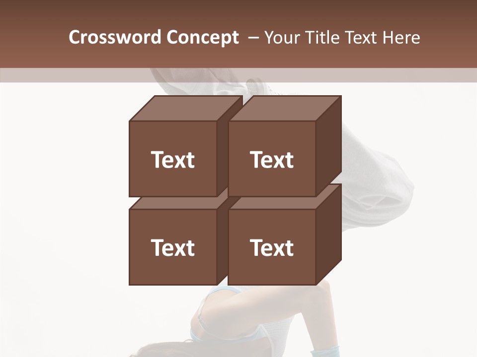 Aerobics Young Balance PowerPoint Template