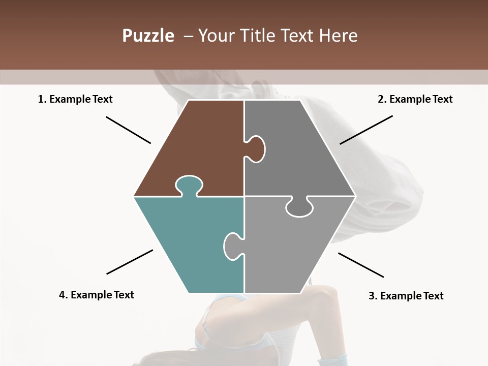 Aerobics Young Balance PowerPoint Template