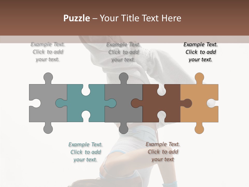 Aerobics Young Balance PowerPoint Template