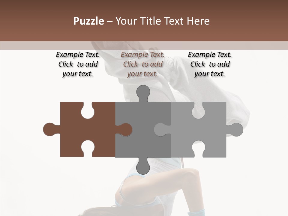 Aerobics Young Balance PowerPoint Template