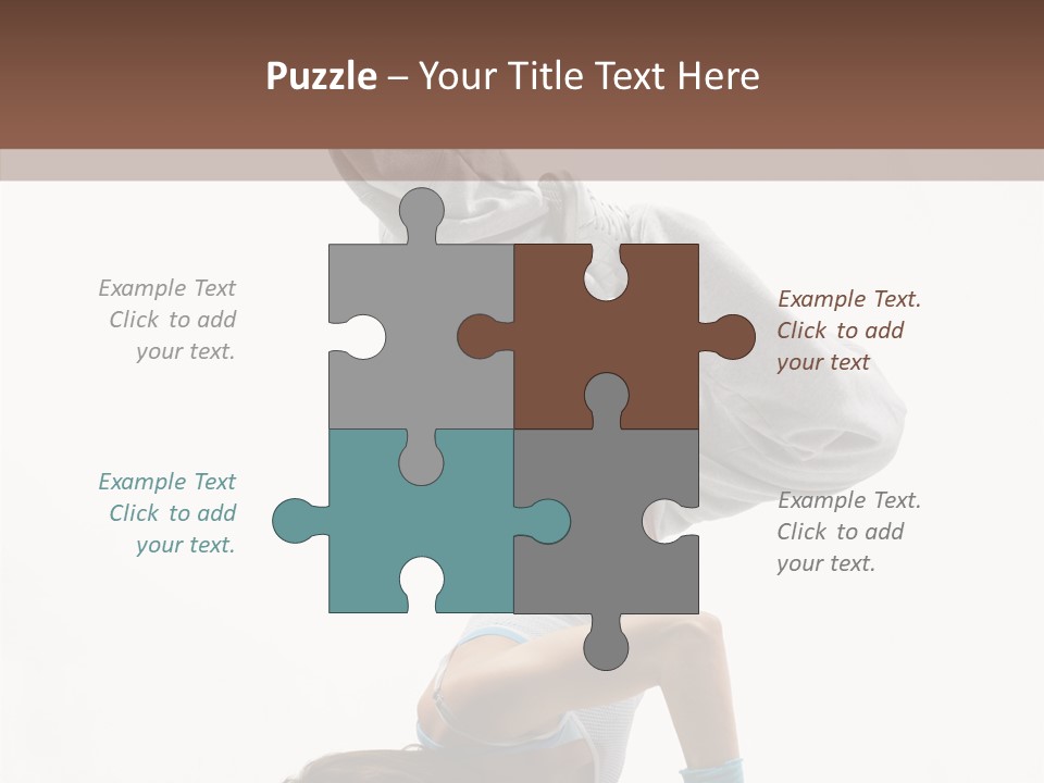 Aerobics Young Balance PowerPoint Template