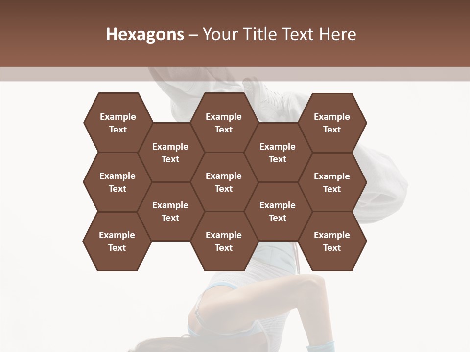 Aerobics Young Balance PowerPoint Template