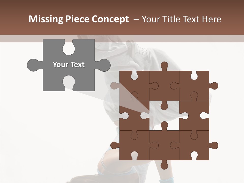 Aerobics Young Balance PowerPoint Template