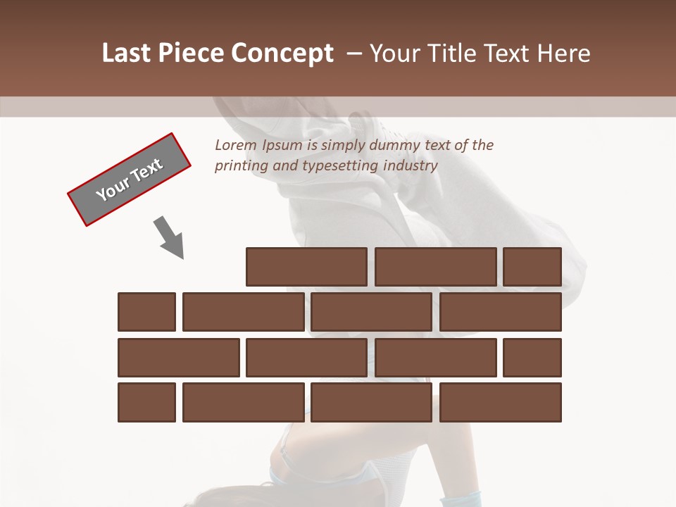 Aerobics Young Balance PowerPoint Template