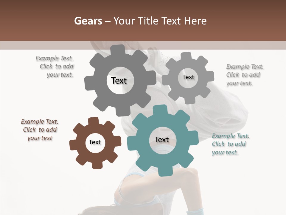 Aerobics Young Balance PowerPoint Template