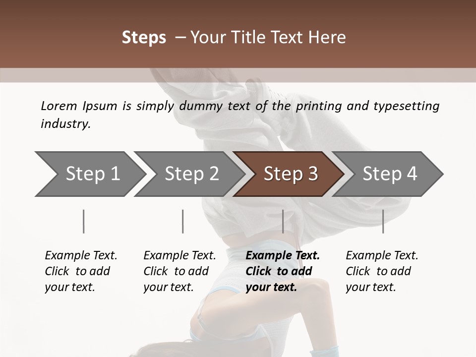 Aerobics Young Balance PowerPoint Template