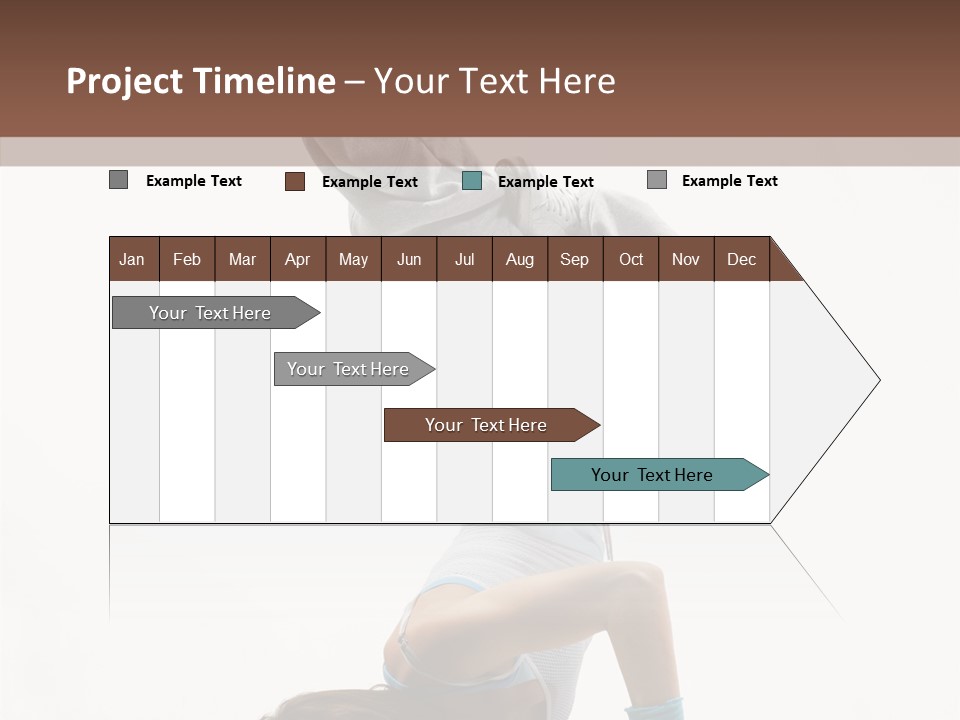 Aerobics Young Balance PowerPoint Template