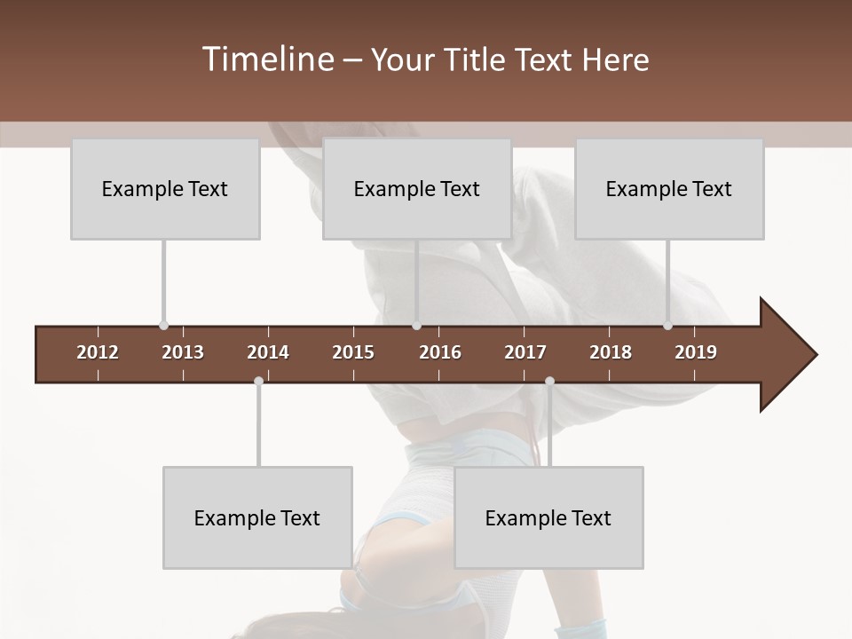 Aerobics Young Balance PowerPoint Template