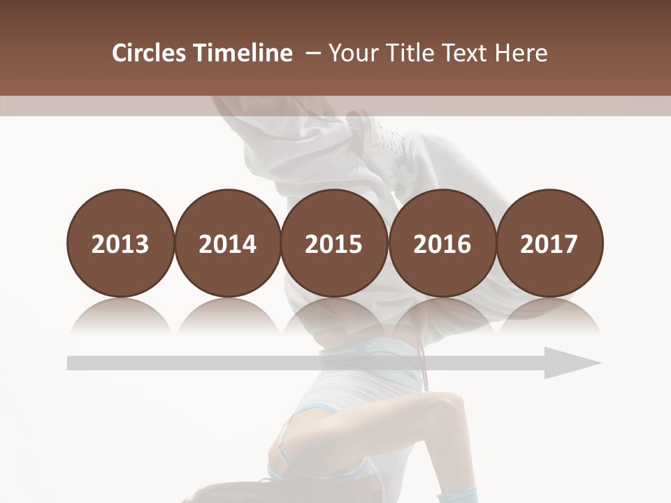 Aerobics Young Balance PowerPoint Template