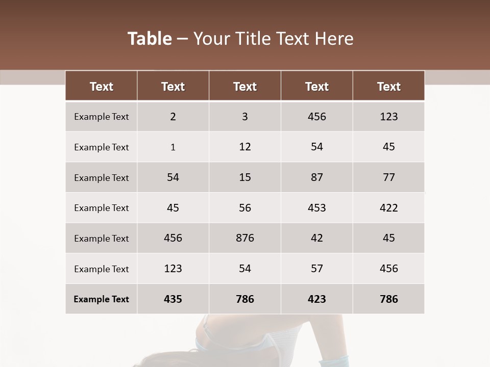 Aerobics Young Balance PowerPoint Template