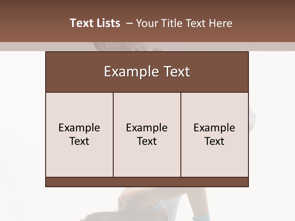 Aerobics Young Balance PowerPoint Template
