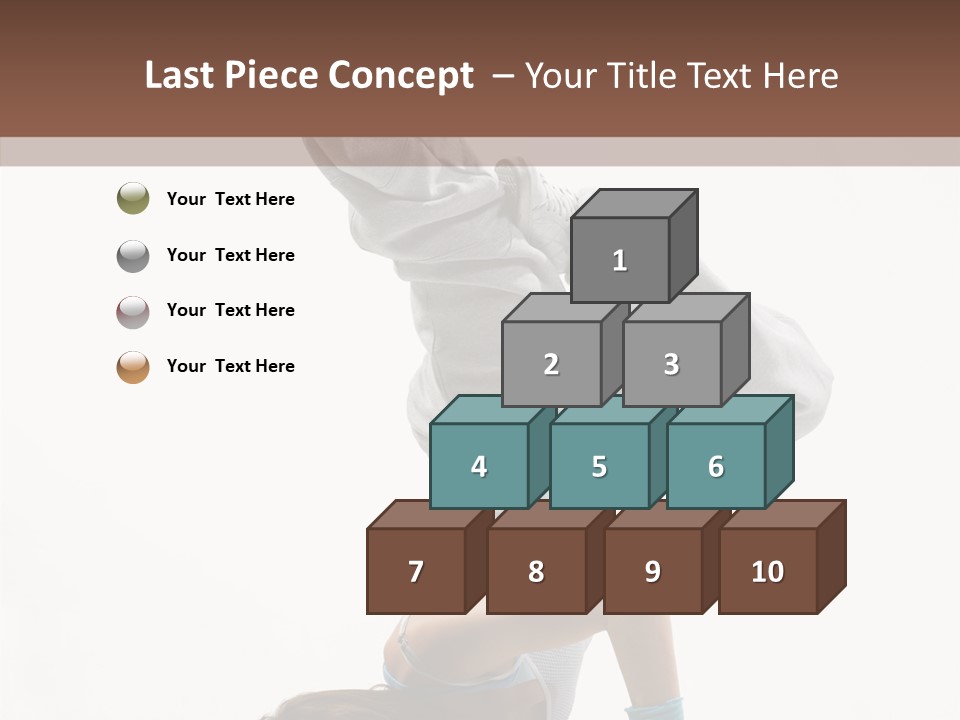 Aerobics Young Balance PowerPoint Template