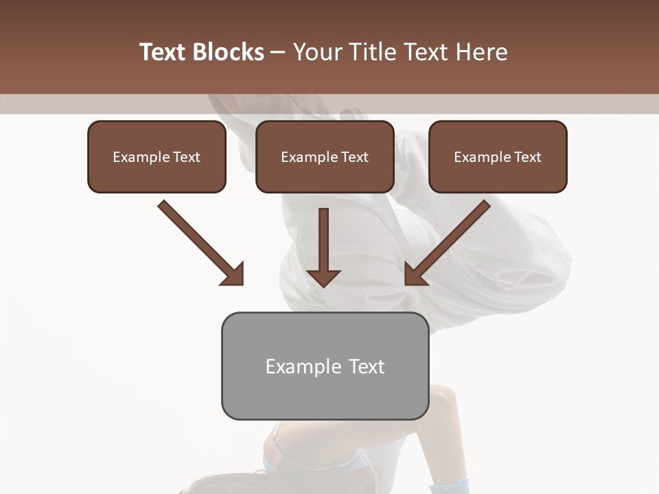 Aerobics Young Balance PowerPoint Template