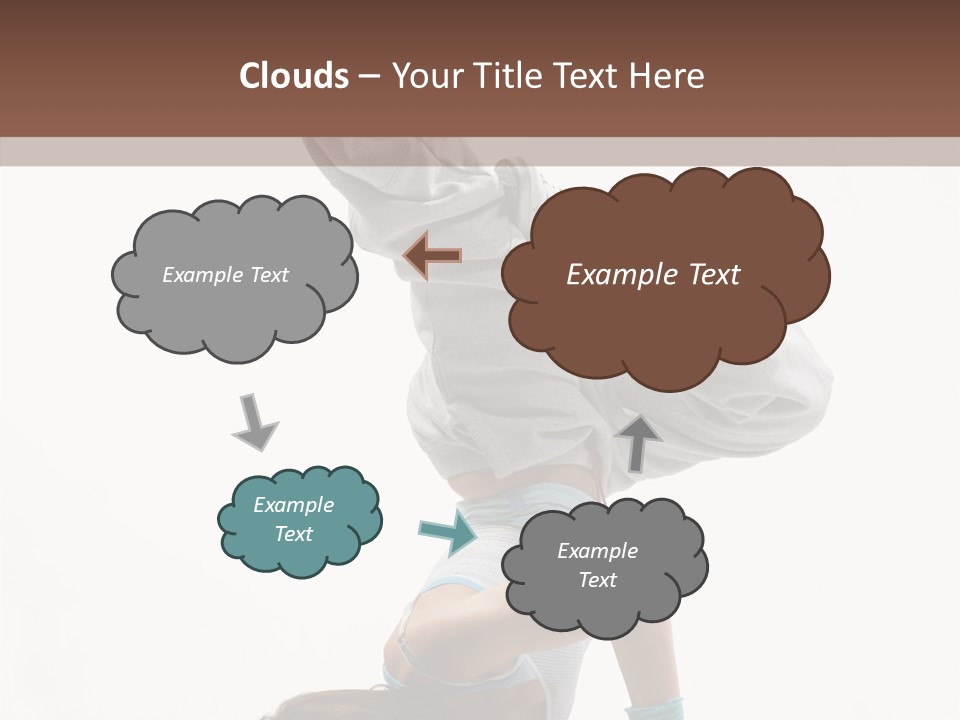 Aerobics Young Balance PowerPoint Template