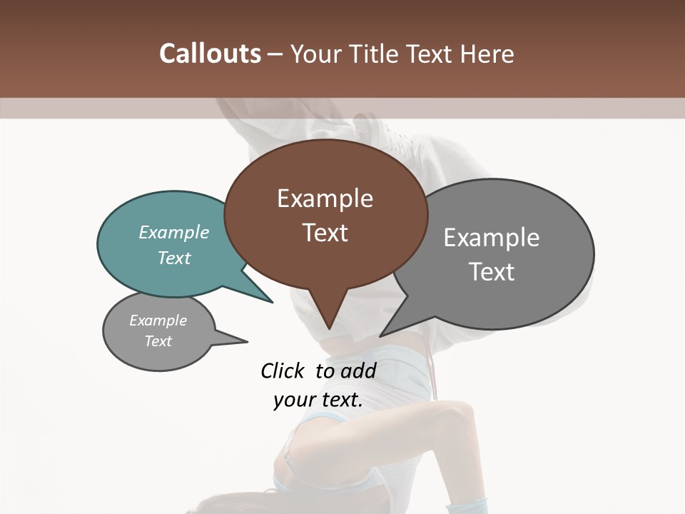 Aerobics Young Balance PowerPoint Template